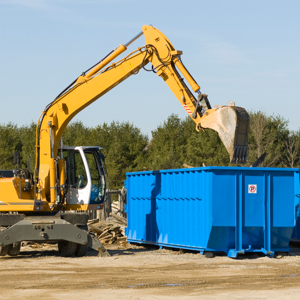 can i choose the location where the residential dumpster will be placed in Vanderbilt PA